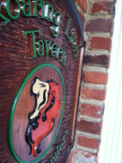 Custom Tavern Carved Wood Sign with Lion image or logo (BP15) - The Carving Company