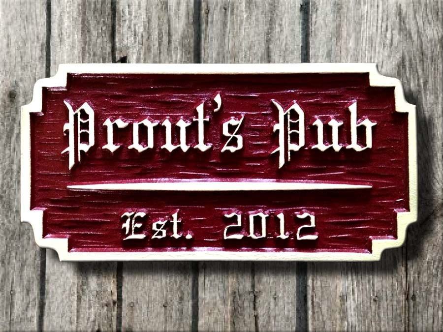 Old English Personalized Bar / Pub Sign  (BP10) - The Carving Company