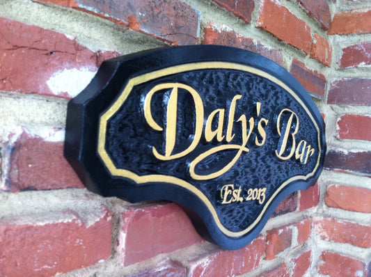 Classy Personalized Bar Sign with Established year  (BP9) - The Carving Company