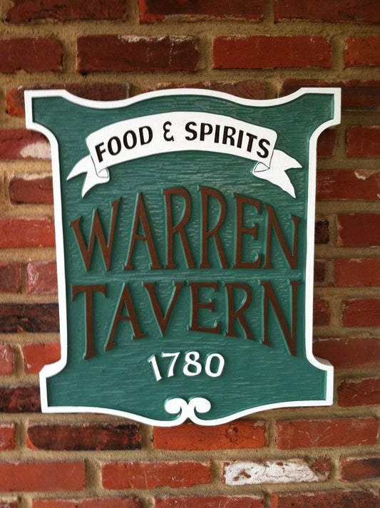 Colonial tavern sign 1700s vintage