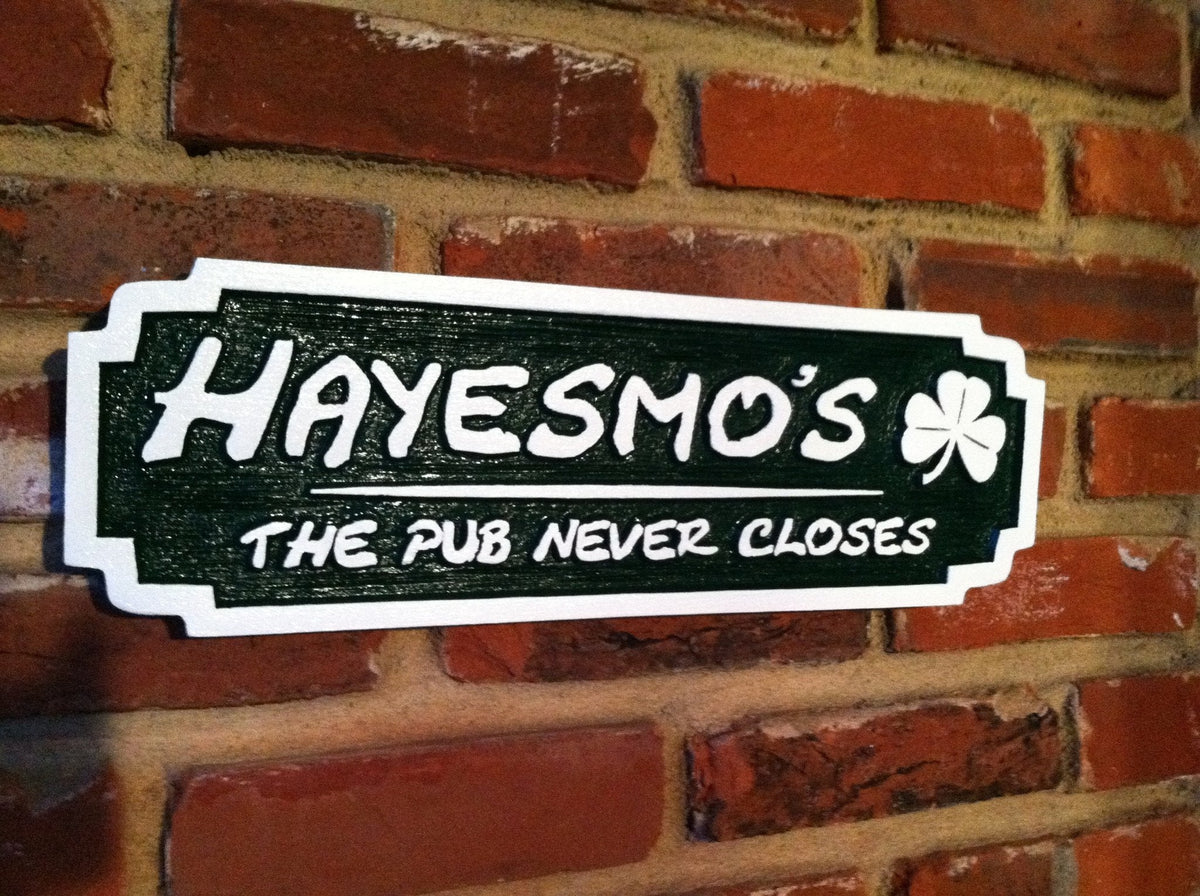Personalized Bar Sign with Tag Line (BP33) - The Carving Company