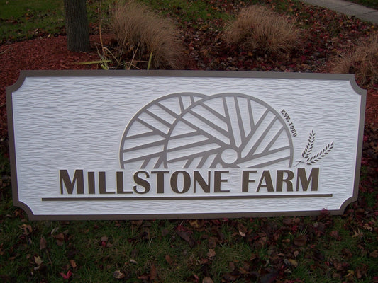 Business Signs - Custom Carved Dimensional Professional Exterior Sign(B27) - The Carving Company
