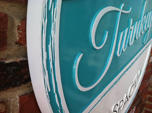 Carved Business Display - Custom Signs for Office (B50) - The Carving Company