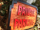 Carved Cedar Private Parking - No Parking - Carved Wood Sign (B68) - The Carving Company