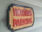 Carved Cedar Private Parking - No Parking - Carved Wood Sign (B68) - The Carving Company