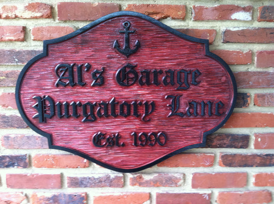 Garage Signs - Business Signs - Customized (B53) - The Carving Company