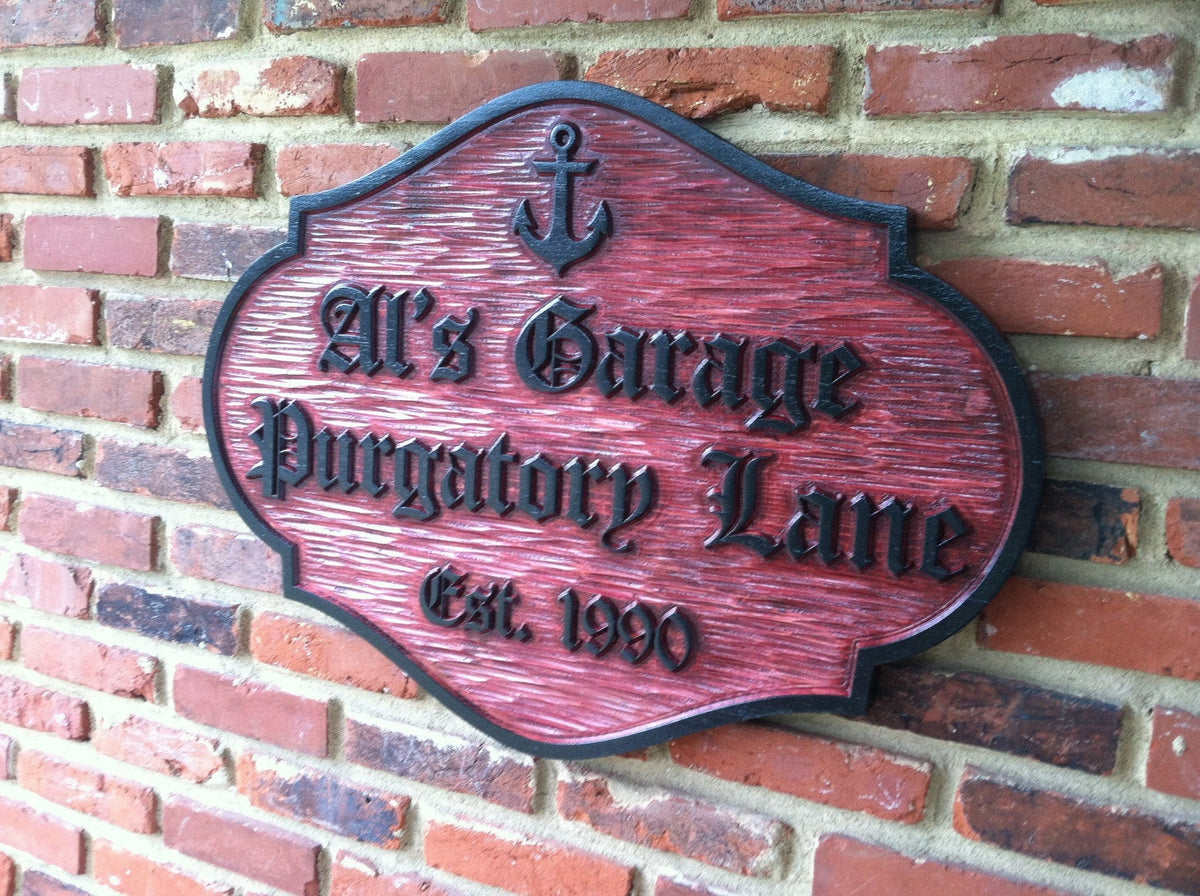 Garage Signs - Business Signs - Customized (B53) - The Carving Company