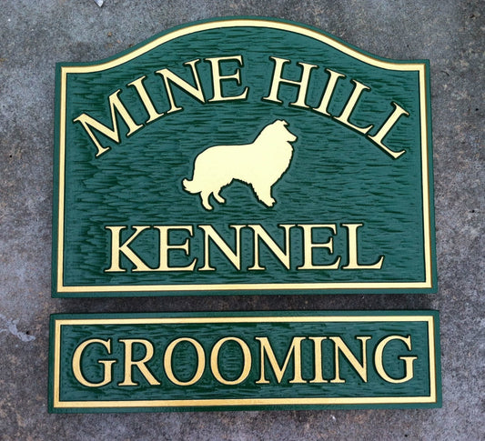 Customized Store Front Signs - Pet Grooming and other Business  (B47) - The Carving Company