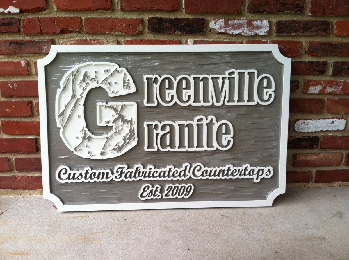 Custom Made Dimensional Professional Exterior Business Signs (B16) - The Carving Company