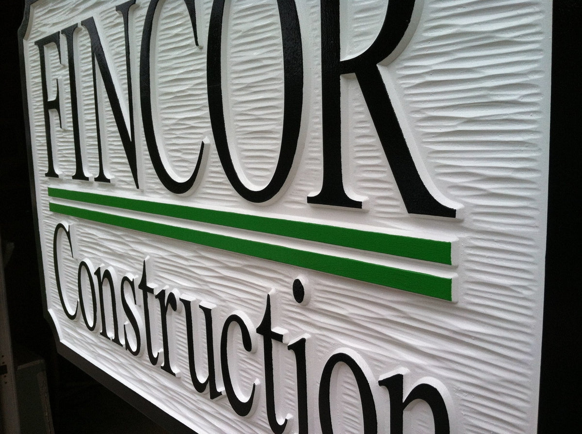 Custom Carved Dimensional Professional Exterior Business Sign (B17) - The Carving Company