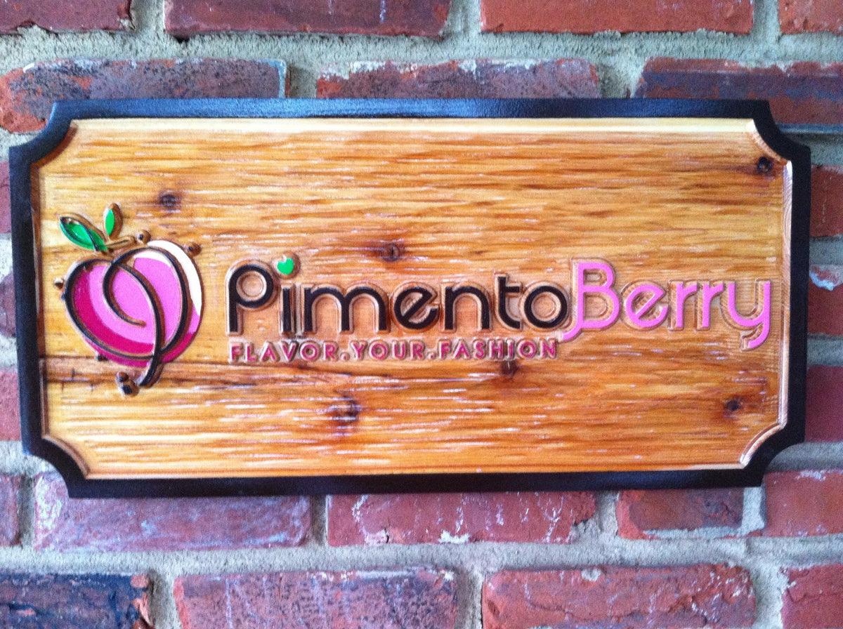 Professional Carved Business Signs - Custom Made Retail Displays (B12) - The Carving Company