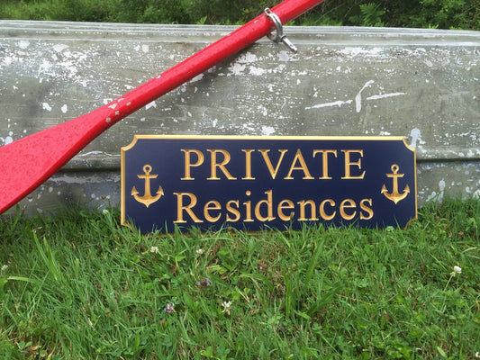 Entrance Sign - Private Residence or Business  (B67) - The Carving Company