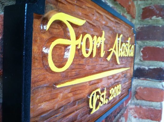 Personalized Cedar Camp Sign (C4) - The Carving Company