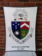 Customized Fraternity or Sorority Crest Carved Plaque (FC3) - The Carving Company