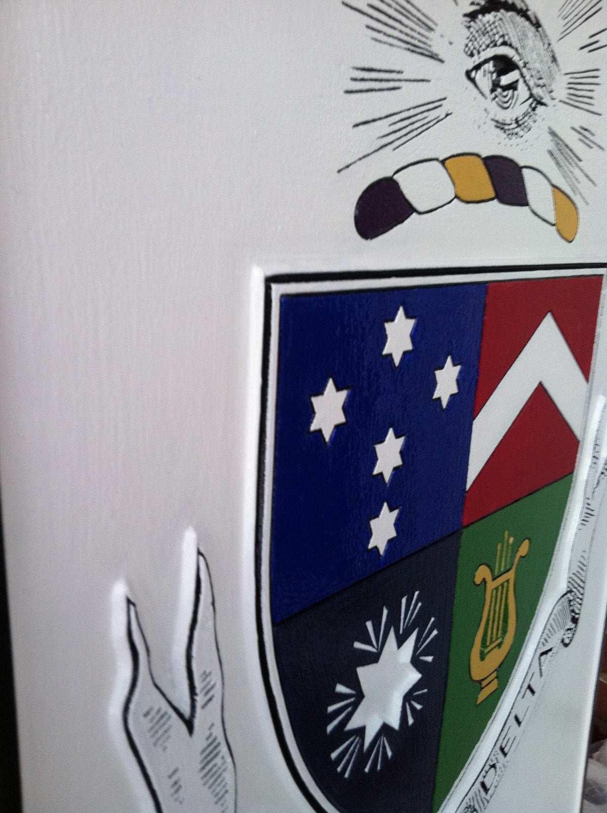 Customized Fraternity or Sorority Crest Carved Plaque (FC3) - The Carving Company
