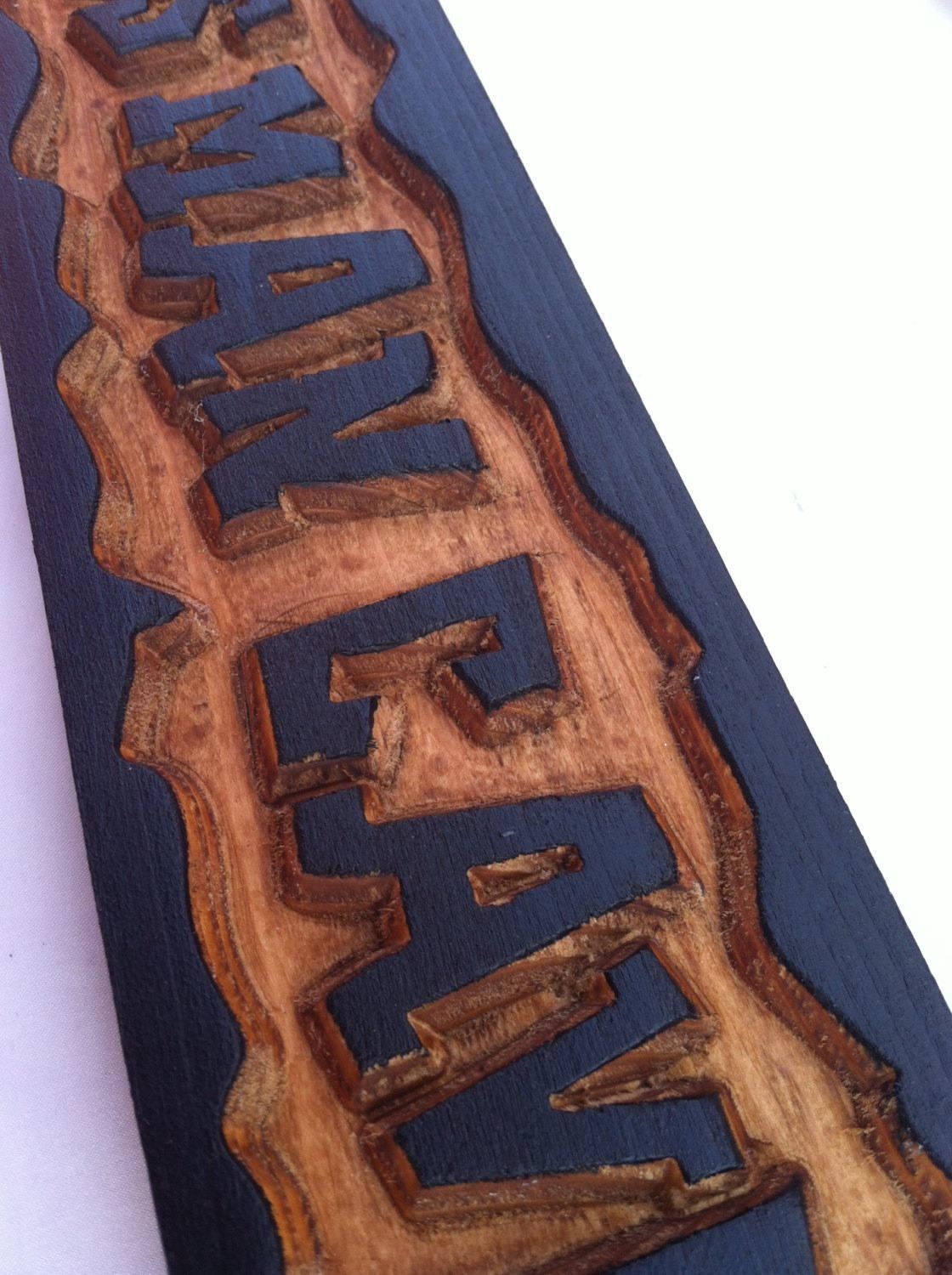 Personalized Carved Dads Man Cave Sign  (MC6) - The Carving Company