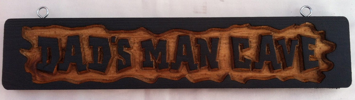 Personalized Carved Dads Man Cave Sign  (MC6) - The Carving Company