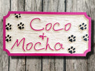Personalized Pet sign - 2 names (P1) - The Carving Company