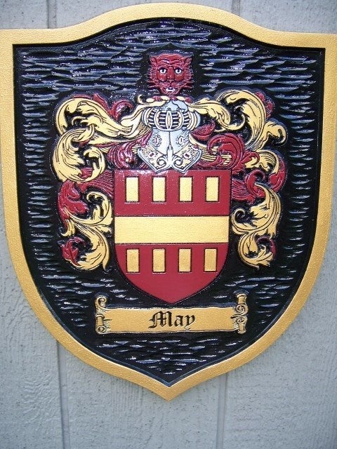Historic Family Crest - Coat of Arms - Family Shield  (FC5) - The Carving Company
