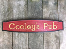 Custom Carved Painted Cedar Pub Sign  (BP60) - The Carving Company