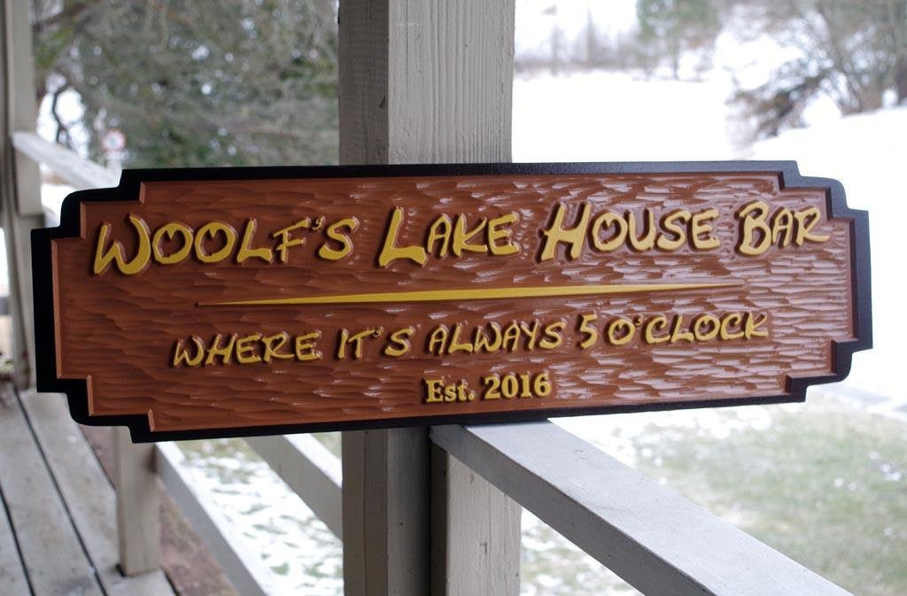 Custom Bar and Grill Sign - Made to Order  (BP45) - The Carving Company