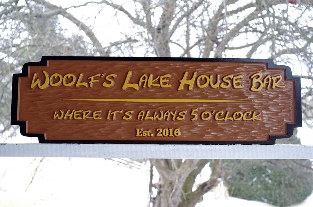 Custom Bar and Grill Sign - Made to Order  (C8) - The Carving Company