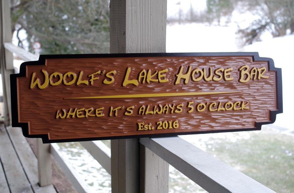Custom Bar and Grill Sign - Made to Order  (C8) - The Carving Company