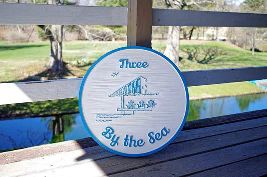 Custom Beach or Shore House Family Name Sign (S11) - The Carving Company