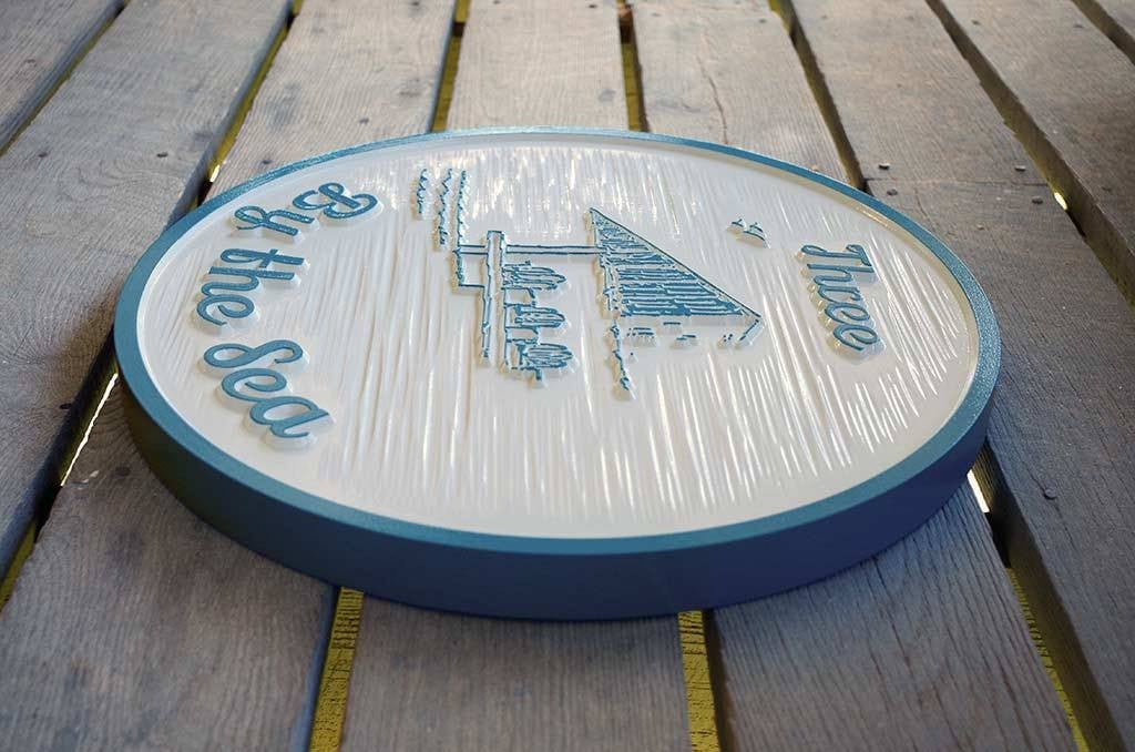 Custom Beach or Shore House Family Name Sign (S11) - The Carving Company