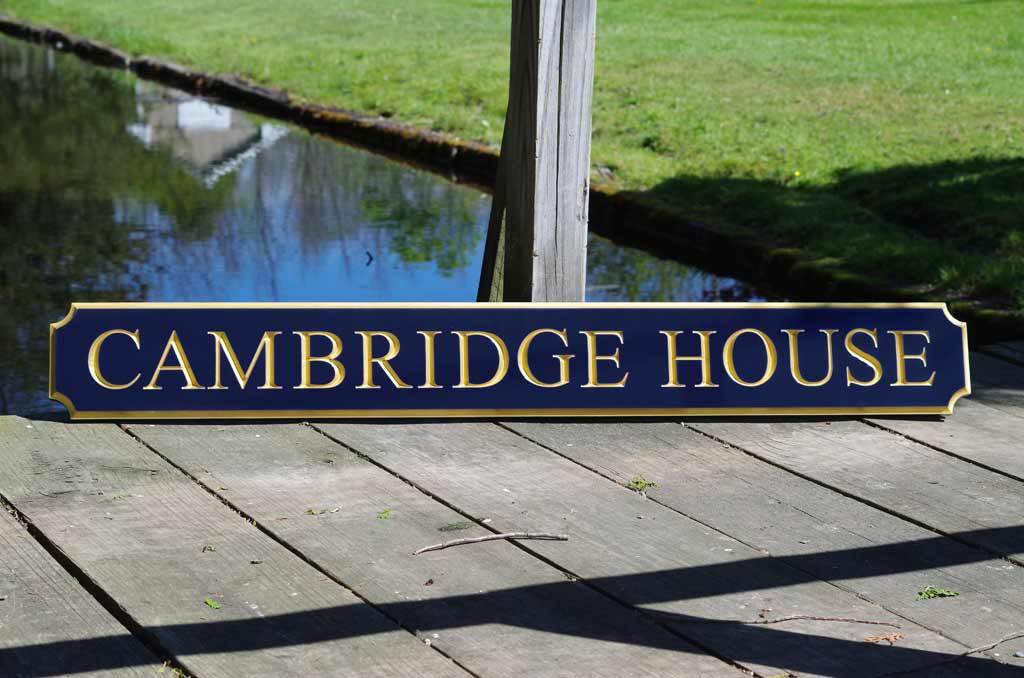 Custom v-carved Quarterboard sign - Add your name (Q70) - The Carving Company