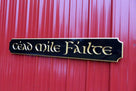 Cead Mile Failte quarterboard sign with gaelic theme