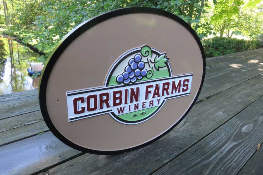 Professional Signs for Winery or Other Business (B102) Exterior Business Sign The Carving Company 