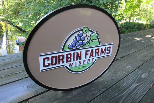 Professional Signs for Winery or Other Business (B102) Exterior Business Sign The Carving Company 