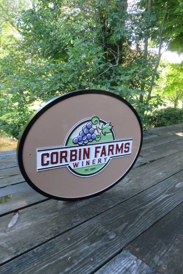 Professional Signs for Winery or Other Business (B102) Exterior Business Sign The Carving Company 