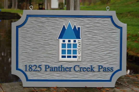 Carved Exterior Dimensional Business Signs / Customize with your Logo (B76) - The Carving Company