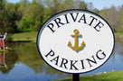 Parking Lot Signs with image - Customized for Business - Carved (B75) - The Carving Company