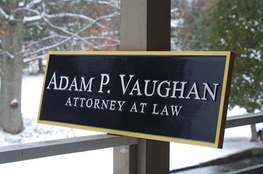Professional Business Office Signs - 3D Custom Carved Dimensional (B78) - The Carving Company