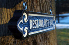 Smaller restaurant and bar sign from Roux restaurant sign set