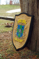 Family Crest / Coat of Arms / Shield Badge Custom Carved and Painted (FC17) - The Carving Company