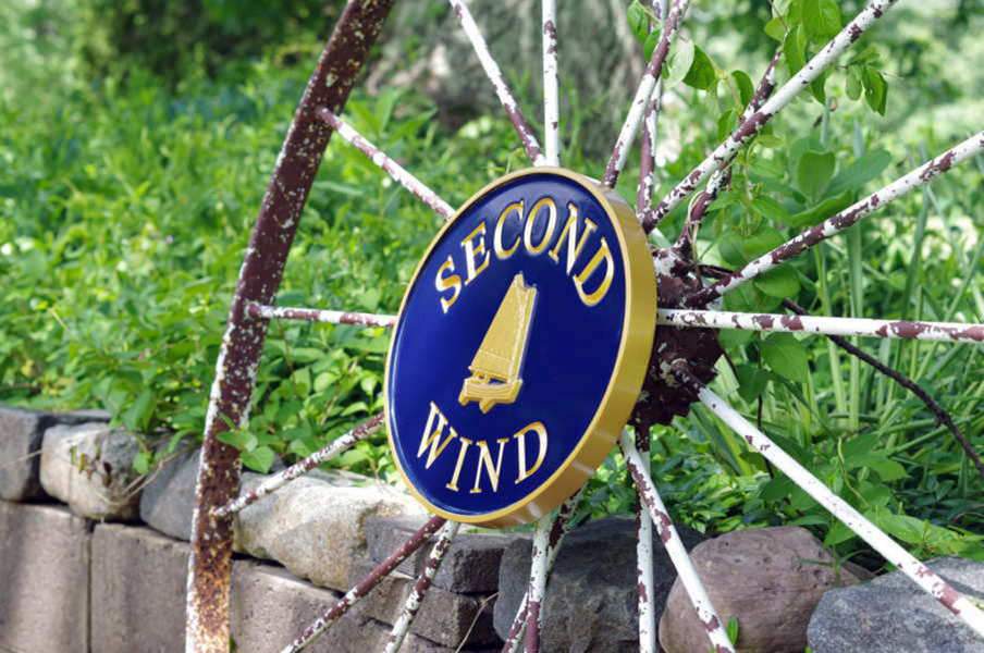 Personalized Nautical House Marker Sign with Last Name, Street Name, or House Name (LN38) - The Carving Company