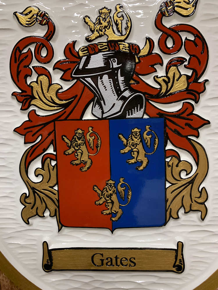 Add Your Own Family Crest / Coat of Arms / Family Shield Custom Carved (FC26) Family Crest Sign The Carving Company 