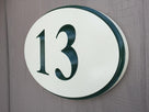 Custom Carved House Marker Number - Oval Street address Sign (A104) - The Carving Company