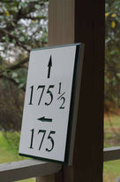 Multiple Numbers for House, Apartments, Condo's, Units with Arrow (A128) - The Carving Company