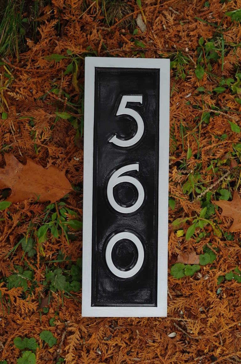 mid century modern font house numbers