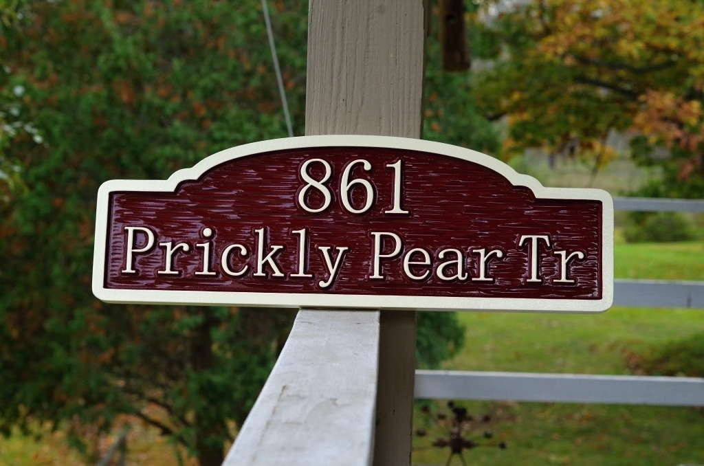 Personalized House Number and Address Sign (A140) - The Carving Company