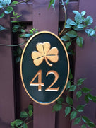 2 number house address sign oval