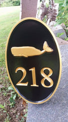 House number sign with pineapple or other stock image (A311) - The Carving Company