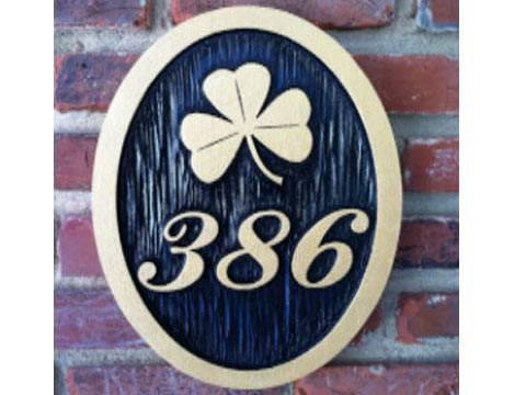 Polish Eagle House Number Address Sign- any color (HN11) - The Carving Company