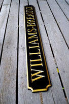 Classic Custom Carved Quarterboard sign - add your name (Q17) - The Carving Company