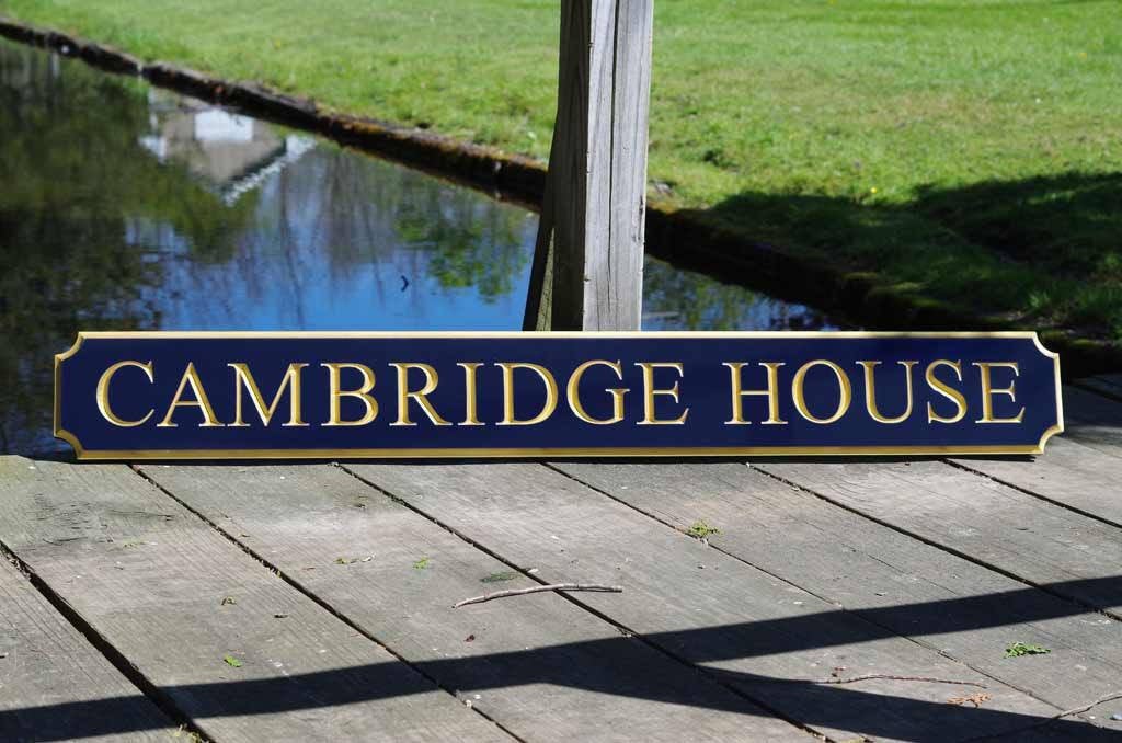 Classic Custom Carved Quarterboard sign - add your name (Q27) - The Carving Company